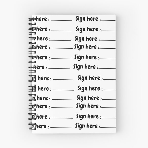Item preview, sign here t-shirt design designed and sold by bahaa8719.