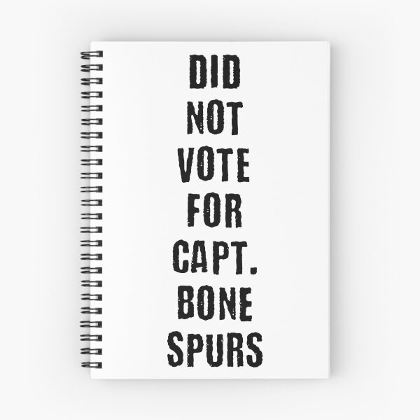 Item preview, Did not Vote For Captain Bone Spurs black and white designed and sold by AirsoftBD.
