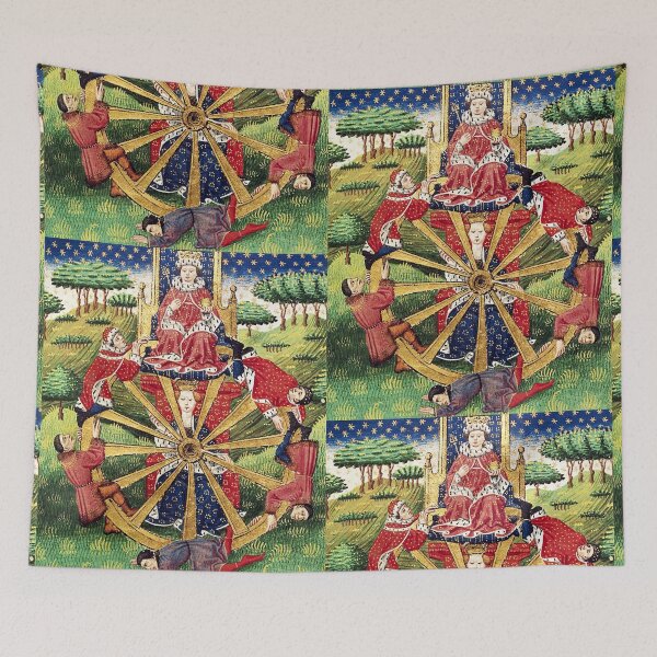 Item preview, The Wheel of Fortune with a king on the top designed and sold by brushandframes.