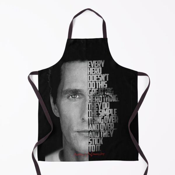 Item preview, Black and white Matthew McConaughey quote. designed and sold by Enea Kelo.
