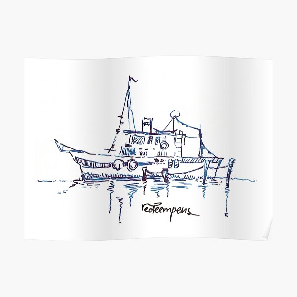 Sailing Reflection Poster