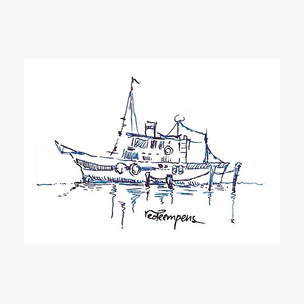 Sailing Reflection Photographic Print