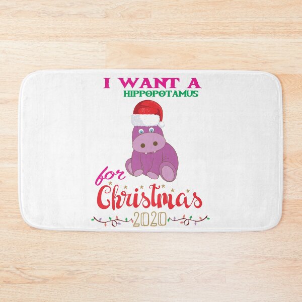Item preview, I Want A Hippopotamus For Christmas Xmas Hippo designed and sold by shinoshop.