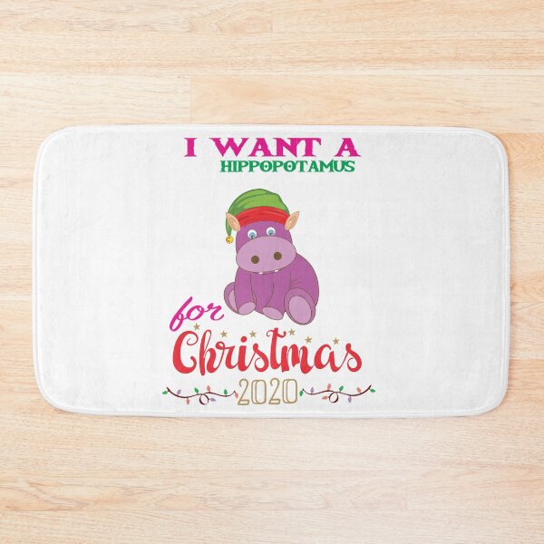 Item preview, I Want A Hippopotamus For Christmas Xmas Hippo, hippo the elf designed and sold by shinoshop.