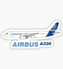 Airbus A320 Abbildung Sticker