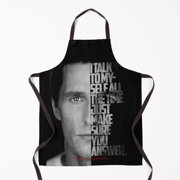 Item preview, Black and white Matthew McConaughey quote. designed and sold by Enea Kelo.