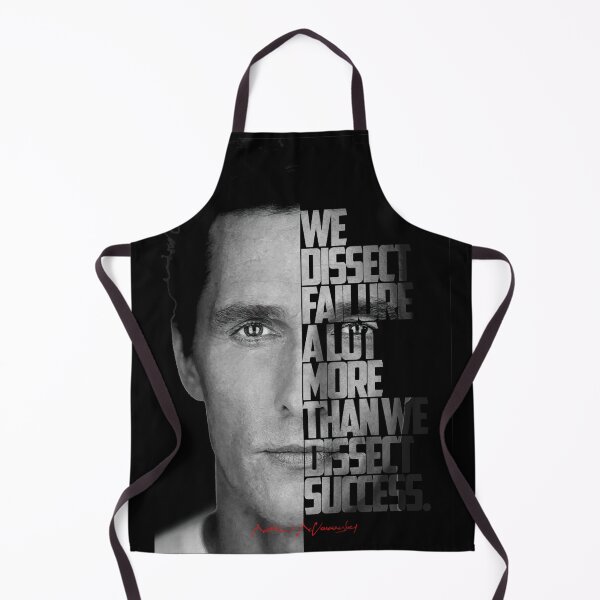 Item preview, Black and white Matthew McConaughey quote. designed and sold by Enea Kelo.