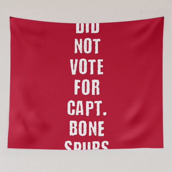 Item preview, Did not Vote For Captain Bone Spurs red and white  designed and sold by AirsoftBD.