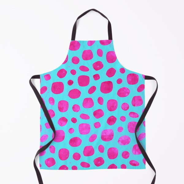 Item preview, Watercolor Aqua Pink Polka Dots designed and sold by anabellstar design co.