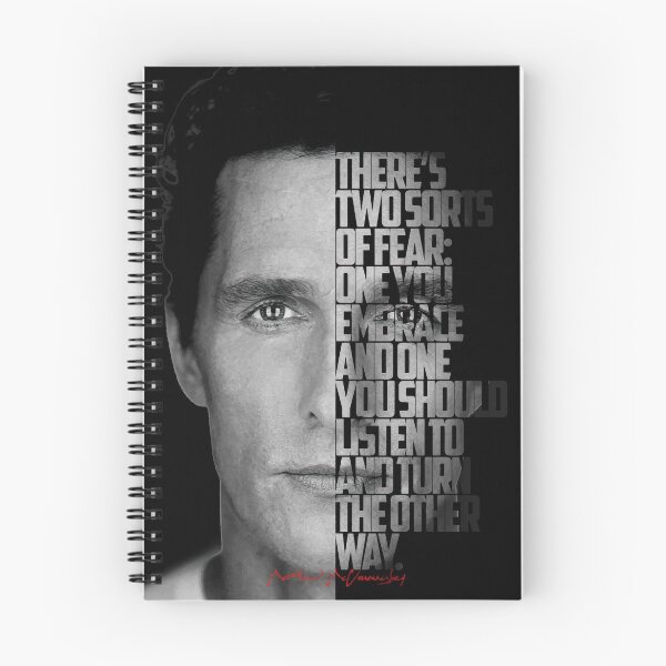 Item preview, Black and white Matthew McConaughey quote. designed and sold by Enea Kelo.