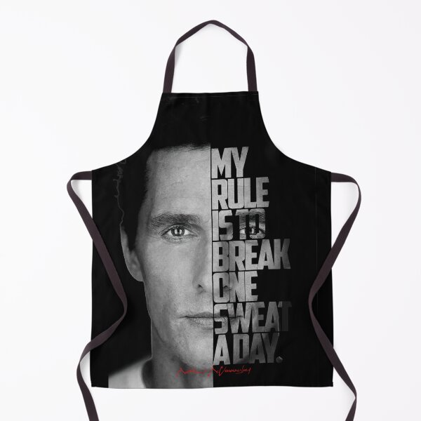 Item preview, Black and white Matthew McConaughey quote. designed and sold by Enea Kelo.
