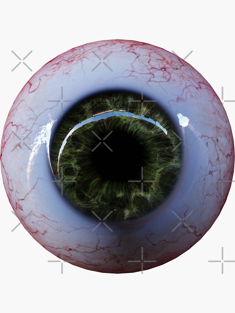 Realistic Green Eyeball 3D Art