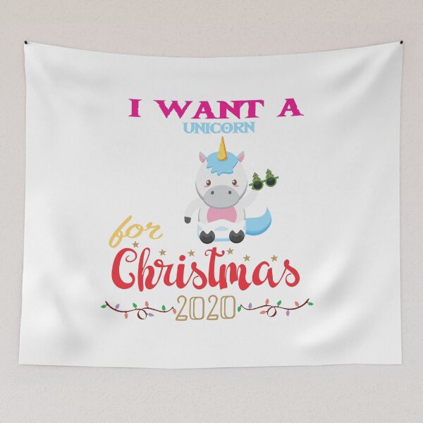 Item preview, i want a unicorn for For Christmas Xmas unicorn, unicorn the elf designed and sold by shinoshop.
