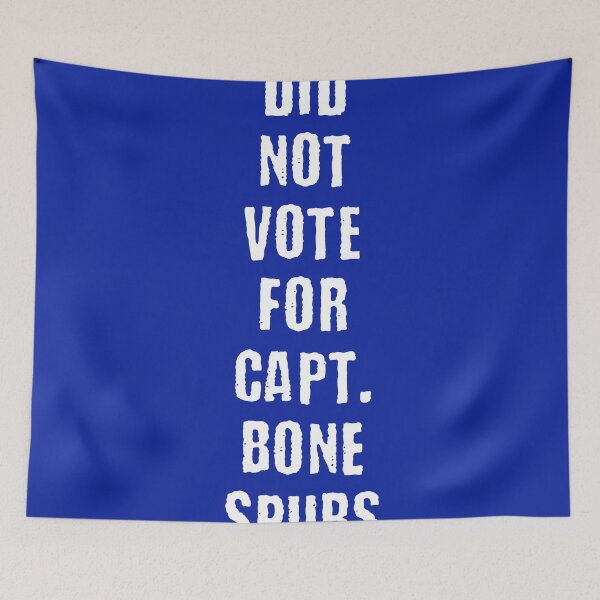 Item preview, Did not Vote For Captain Bone Spurs Blue designed and sold by AirsoftBD.