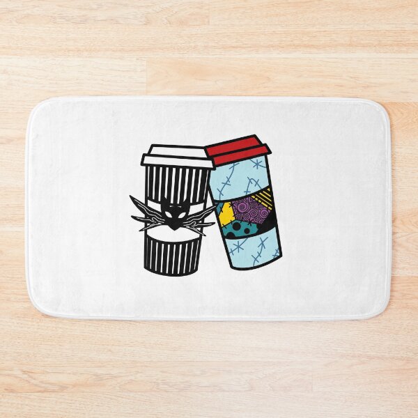 Item preview, Jack & Sally inspired coffee tumblr cup hot drink version designed and sold by Jarrell-N-More.
