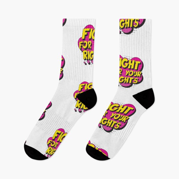 Item preview, FIGHT FOR YOUR RIGHT in retro pop art style designed and sold by acidmit.