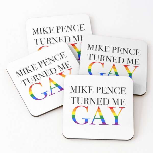 Item preview, Mike Pence Turned Me Gay (gay flag edition) designed and sold by beesNbattleaxes.