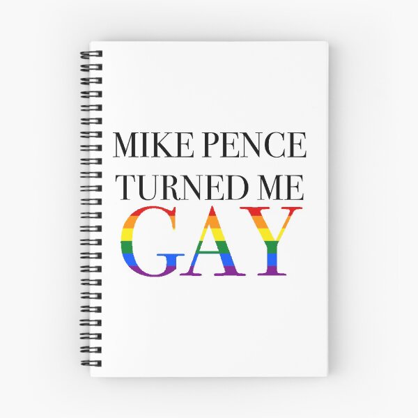 Item preview, Mike Pence Turned Me Gay (gay flag edition) designed and sold by beesNbattleaxes.