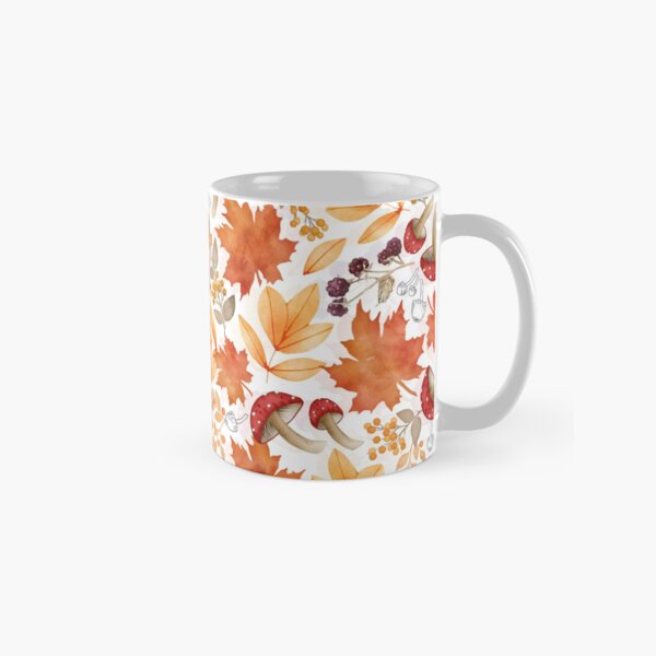 Item preview, Autumn leaves and mushrooms designed and sold by adenaJ.