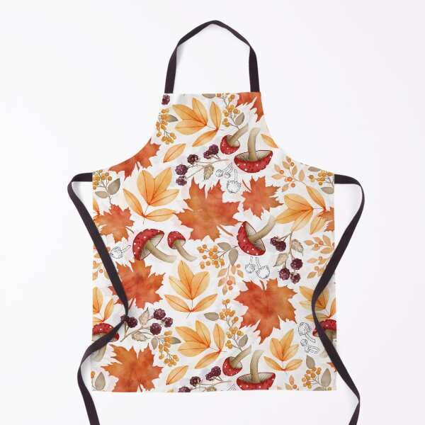 Item preview, Autumn leaves and mushrooms designed and sold by adenaJ.