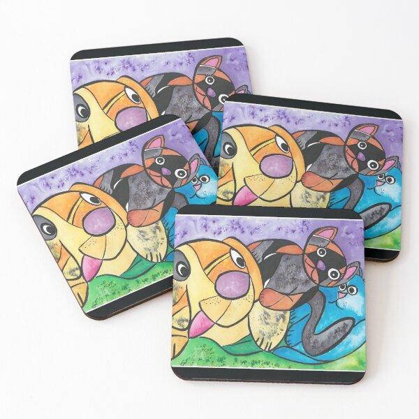 Item preview, The cats and their dog designed and sold by chezmurray72.
