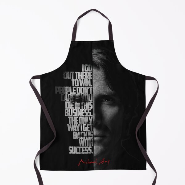 Item preview, Black and white  Michael Bay quote. designed and sold by Enea Kelo.