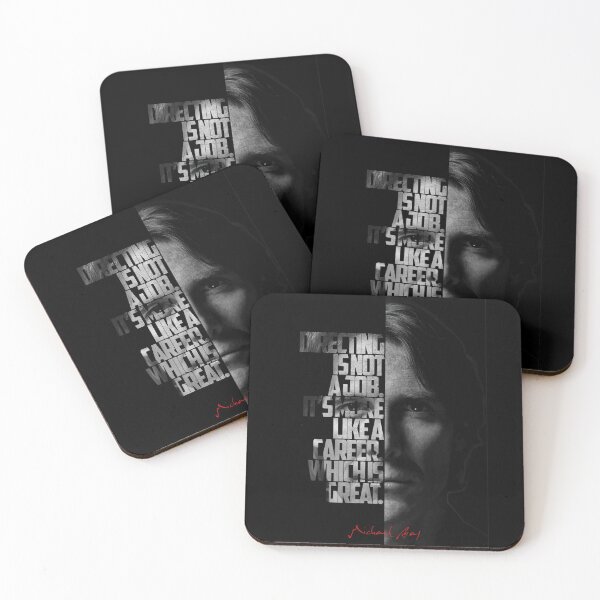 Item preview, Black and white  Michael Bay quote. designed and sold by Enea Kelo.