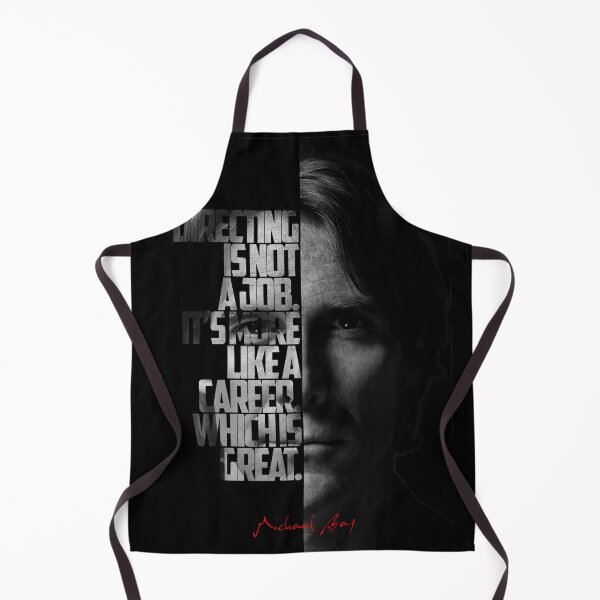 Item preview, Black and white  Michael Bay quote. designed and sold by Enea Kelo.