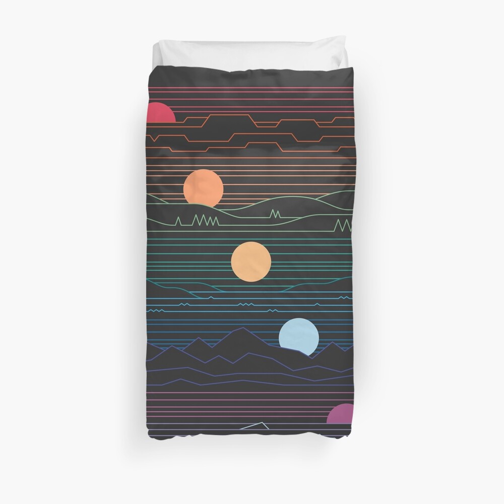 Many Lands Under One Sun Duvet Cover