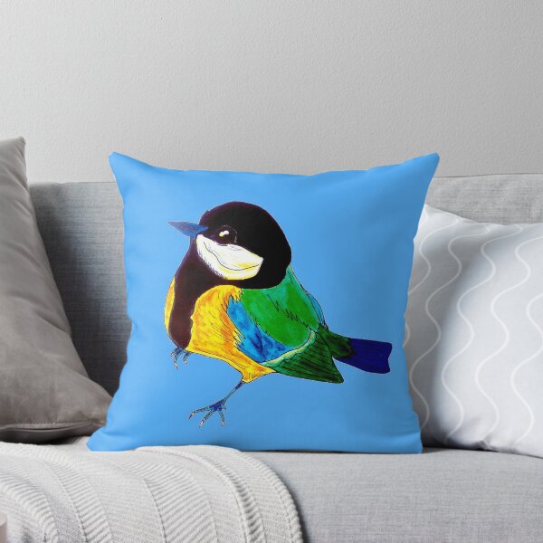 Item preview, Great Tit (Blue version) designed and sold by OceanaOrlaghArt.