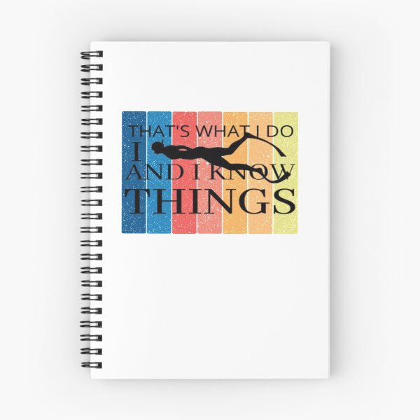 Item preview, Vintage Retro Thats What I Do I Snorkel Dive and I Know Things funny designed and sold by loveoceanair.