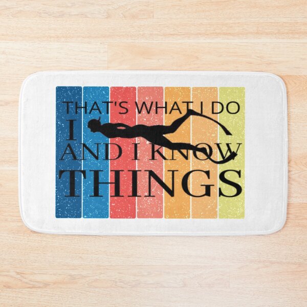 Item preview, Vintage Retro Thats What I Do I Snorkel Dive and I Know Things funny designed and sold by loveoceanair.