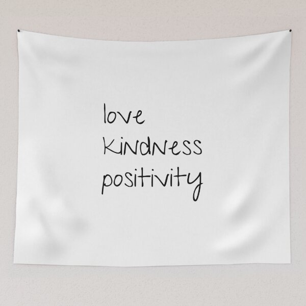 Item preview, Love Kindness Positivity; Inspirational quote; Minimalist  designed and sold by cyhdesign.