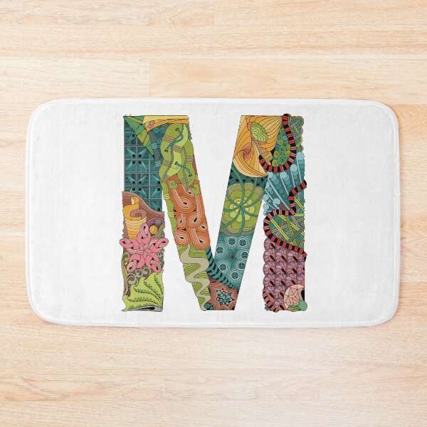 Item preview, M Zentangle Monogram designed and sold by Robin Liefeld.