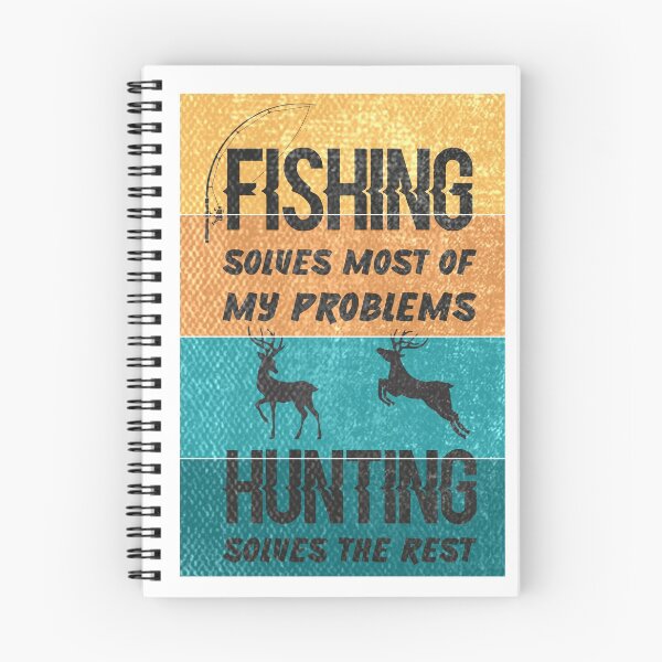 Item preview, Fishing Solves Most of My Problems Hunting the Rest Funny Fishing and Hunting Gifts designed and sold by e-z4k.