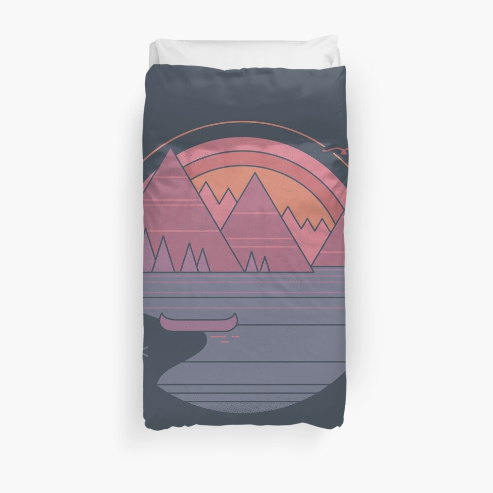 The Mountains Are Calling Duvet Cover