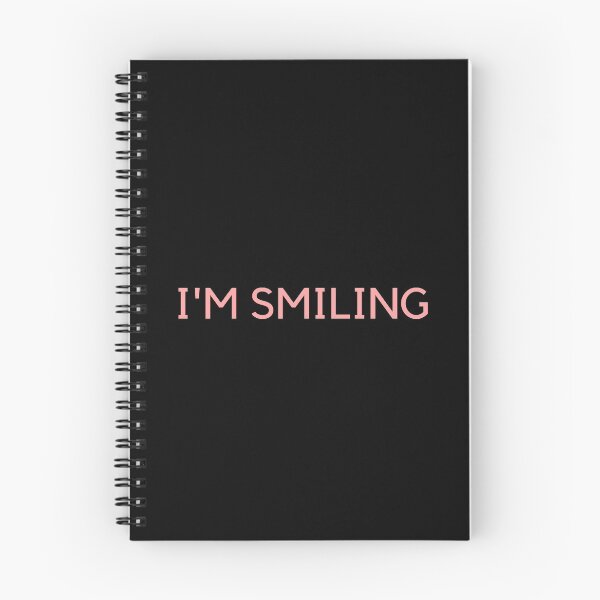 Item preview, I'm Smiling Pink (Black Background) designed and sold by JessyDesigns.