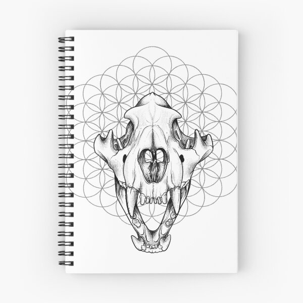 Item preview, Tiger skull designed and sold by lazydogarts.