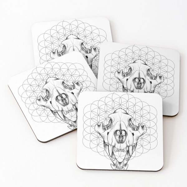 Item preview, Tiger skull designed and sold by lazydogarts.
