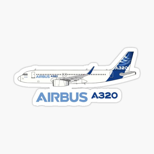 Airbus A320 Stickers Redbubble - singapore airlines flight 320 the roblox airline industry