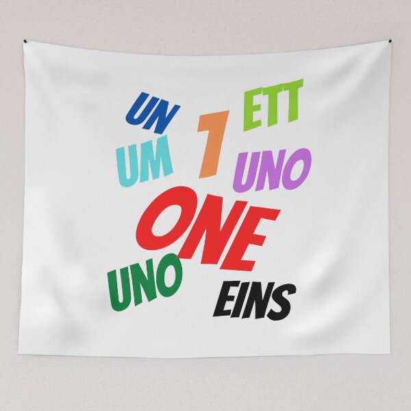 Item preview, The Number 1  in multiple languages designed and sold by ajtechdesigns.