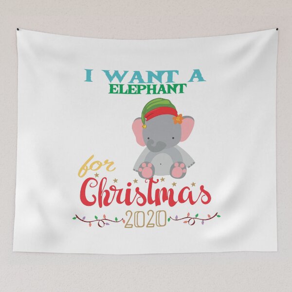 Item preview, I want a elephant for For Christmas Xmas elephant, elephant the elf designed and sold by shinoshop.