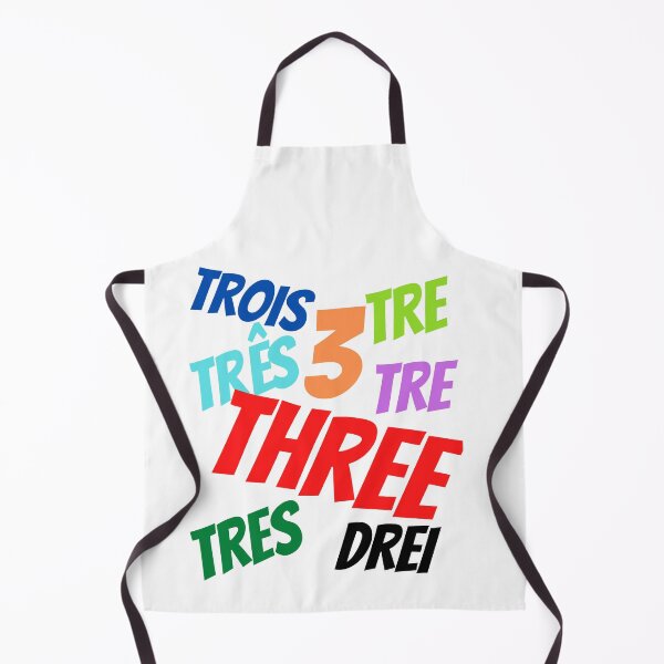 Item preview, The Number 3  in multiple languages designed and sold by ajtechdesigns.