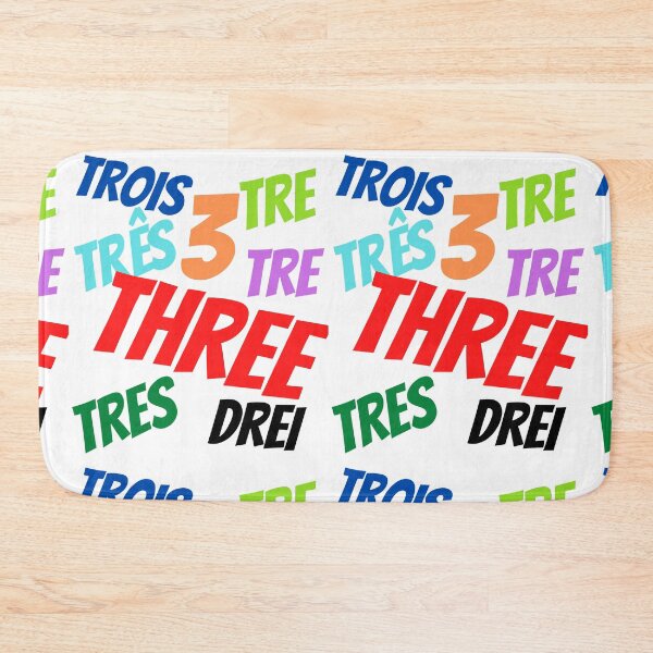Item preview, The Number 3  in multiple languages designed and sold by ajtechdesigns.