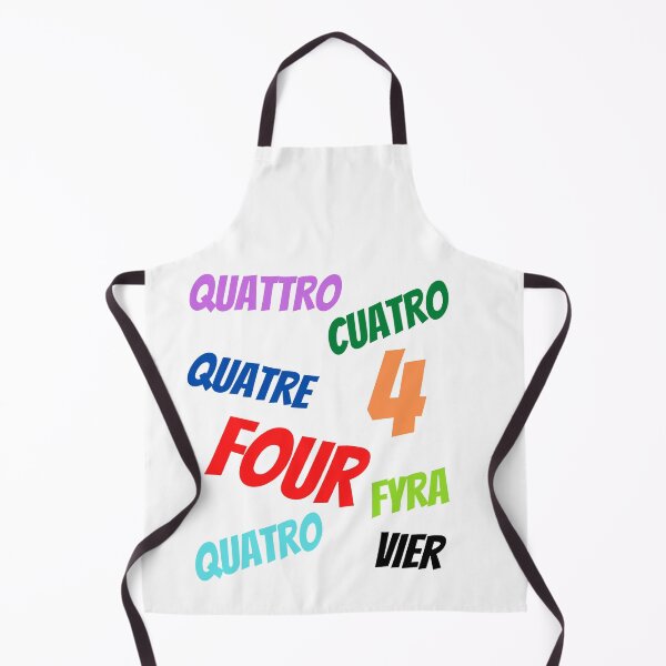 Item preview,  The Number 4  in multiple languages designed and sold by ajtechdesigns.