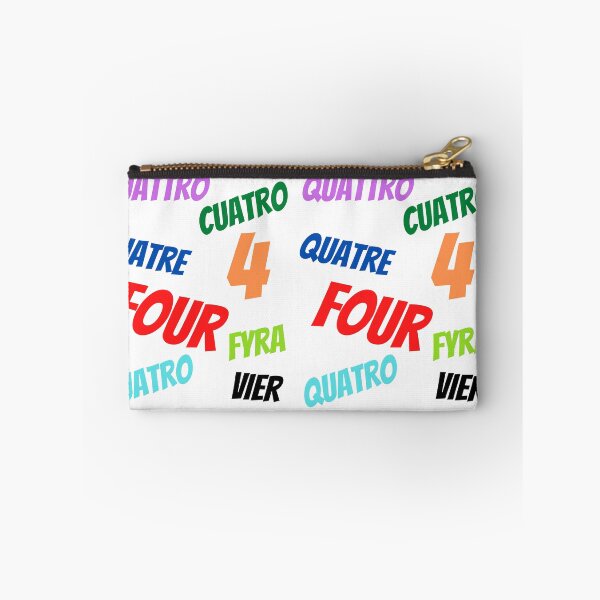 Item preview,  The Number 4  in multiple languages designed and sold by ajtechdesigns.
