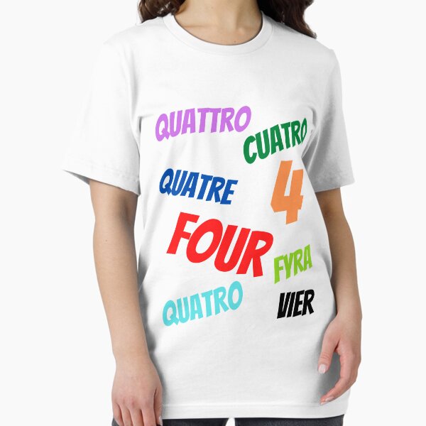 Item preview,  The Number 4  in multiple languages designed and sold by ajtechdesigns.