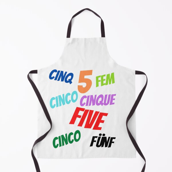 Item preview, The Number 5  in multiple languages designed and sold by ajtechdesigns.