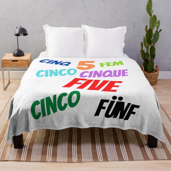 Item preview, The Number 5  in multiple languages designed and sold by ajtechdesigns.