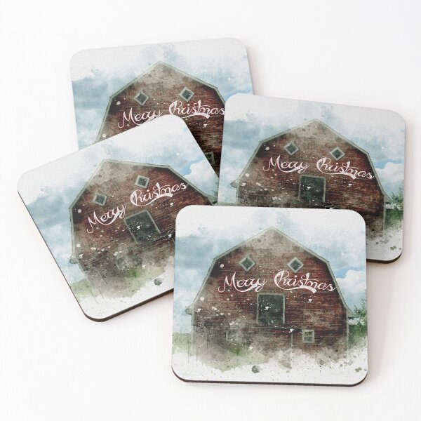 Item preview, Merry Christmas on a Farmhouse  designed and sold by Cheryl Graham.